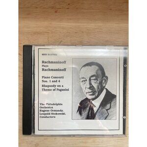 Rachmaninoff Plays Rachmaninoff Concerti 1 & 4 + Rhapsody On A Paganini Theme CD